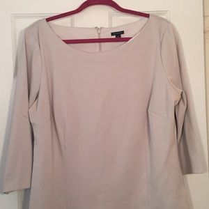 Gray Long Sleeve Blouse